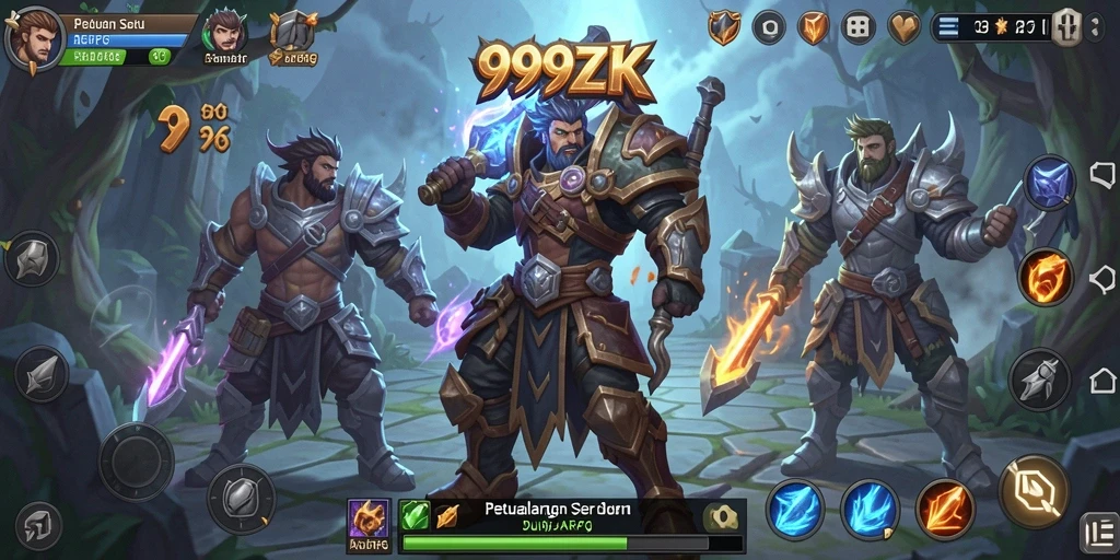 Tampilan gameplay ARPG yang memukau dan mendebarkan.