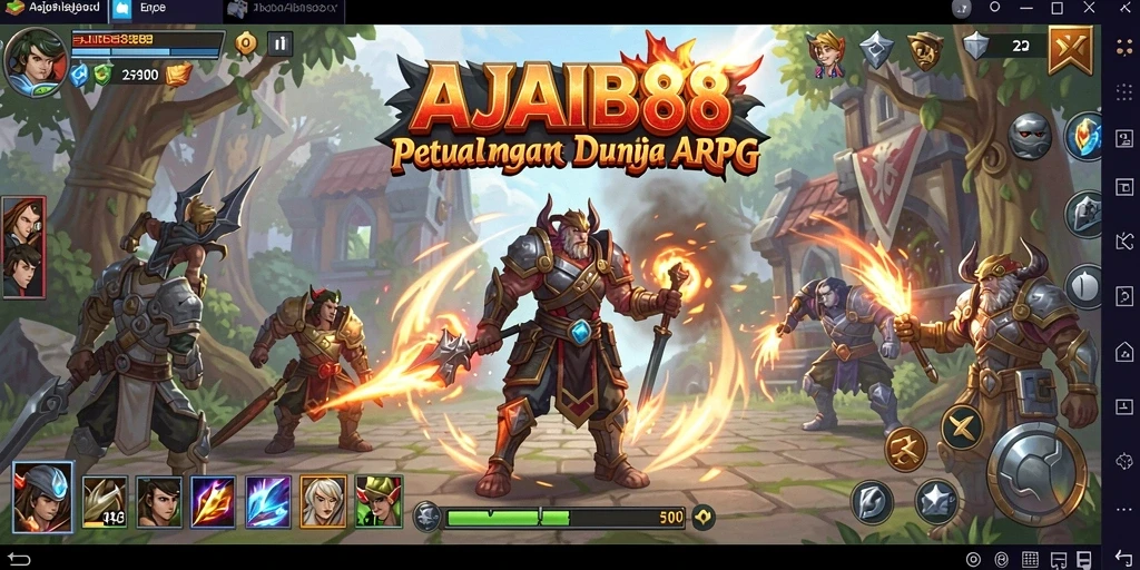 Tampilan gameplay AJAIB88 yang epik dan menegangkan.