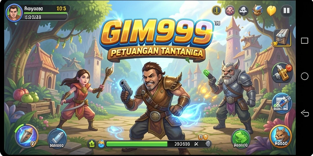 GIM999 menampilkan gameplay Arcade yang menarik dan mendebarkan.