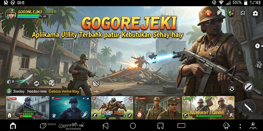 Screenshot GOGOREJEKI menampilkan antarmuka aplikasi yang bersih dan fungsional.