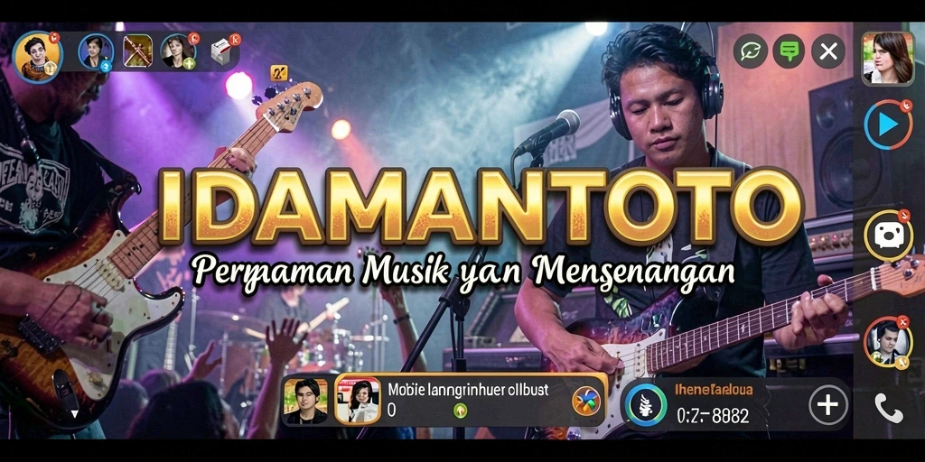 Screenshot IDAMANTOTO menampilkan pemain yang menikmati game musik.