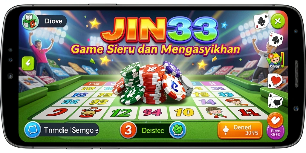Tampilan permainan Bingo yang seru dan interaktif di JIN33.