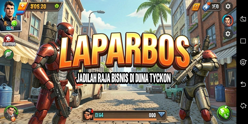 Screenshot menampilkan antarmuka gameplay yang menarik dan interaktif dari LAPARBOS.