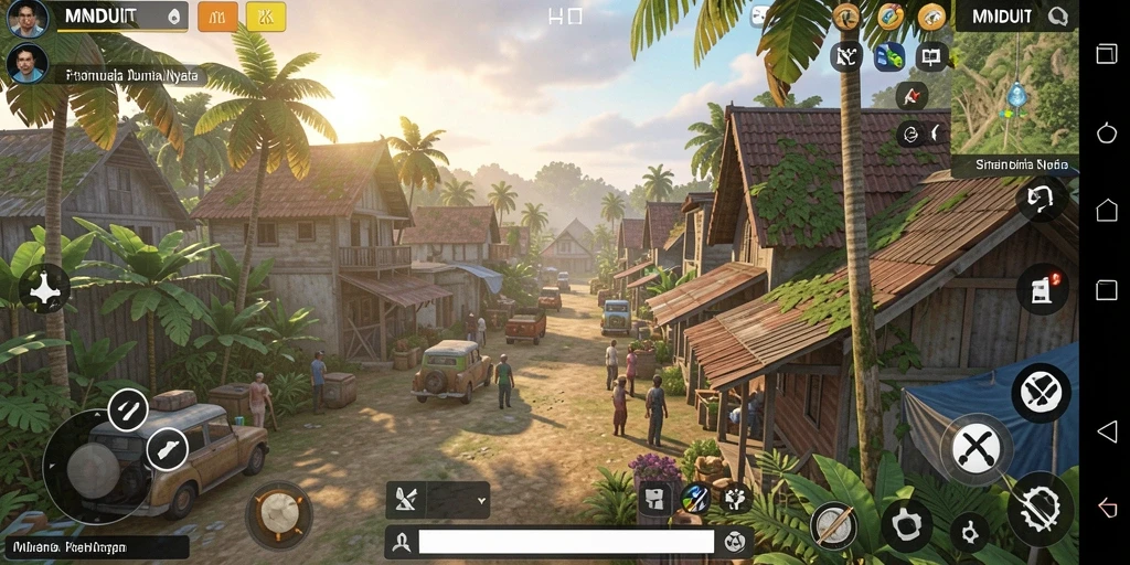 Tampilan gameplay MNDUIT yang menarik dan interaktif.