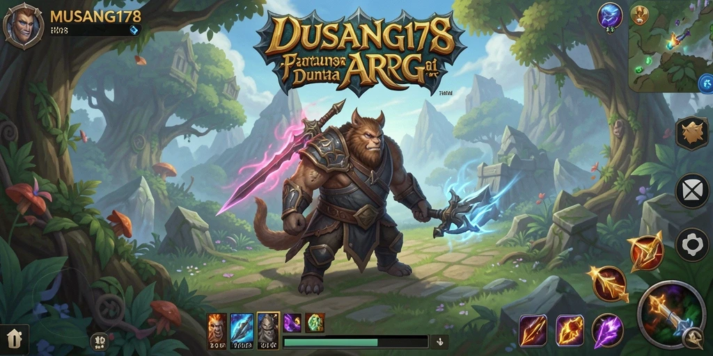 Tampilan aksi seru dalam gameplay ARPG MUSANG178.