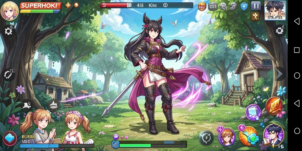 Tampilan gameplay SUPERHOKI menunjukkan aksi seru dan grafis yang memukau.